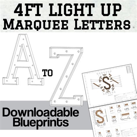 Printable Marquee Letter Template